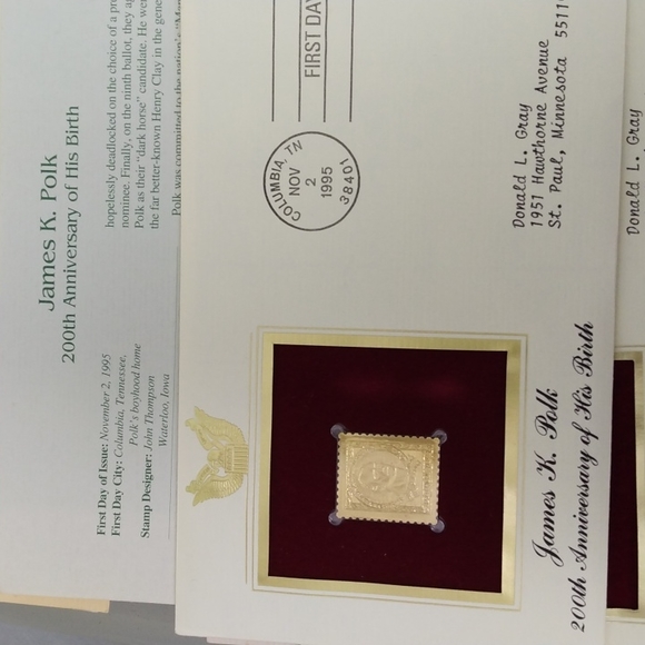 First Day of Issue 10/19/95, 01/4/96, 10/13/95, 11/2/95, 10/10/95 and 05/13/18 - Picture 5 of 10